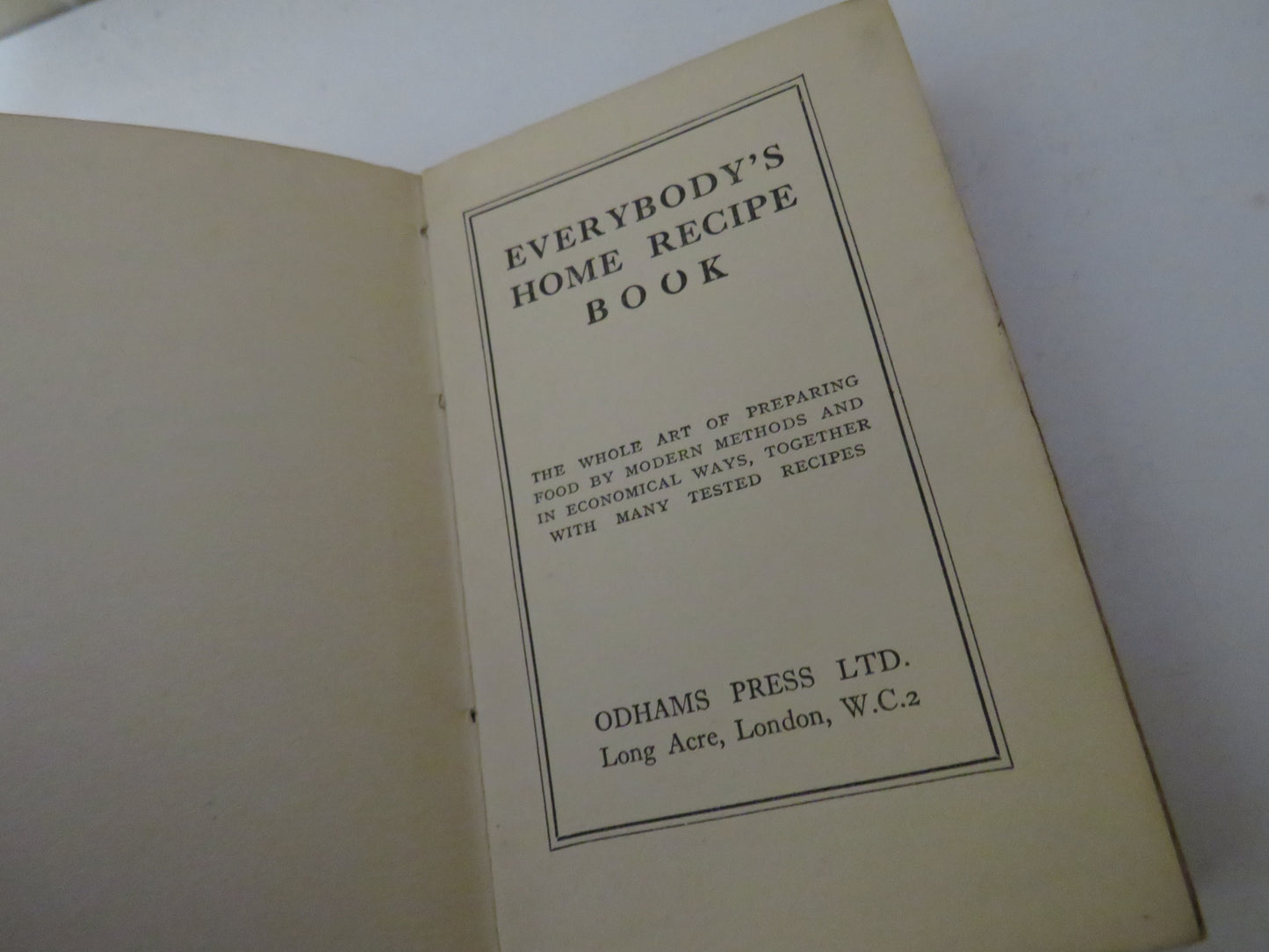 Everybody's Home Recipe Book ...