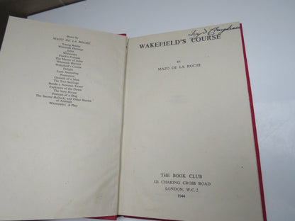 Wakefield's Course By Mazo De La Roche 1944 book image 3