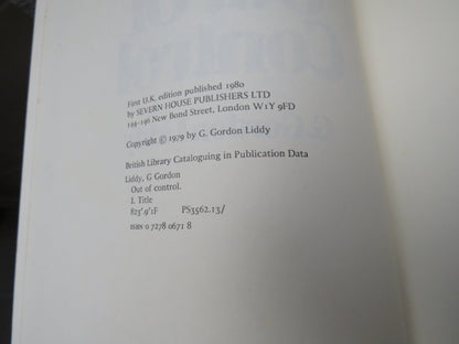 Out of Control By G. Gordon Liddy 1980