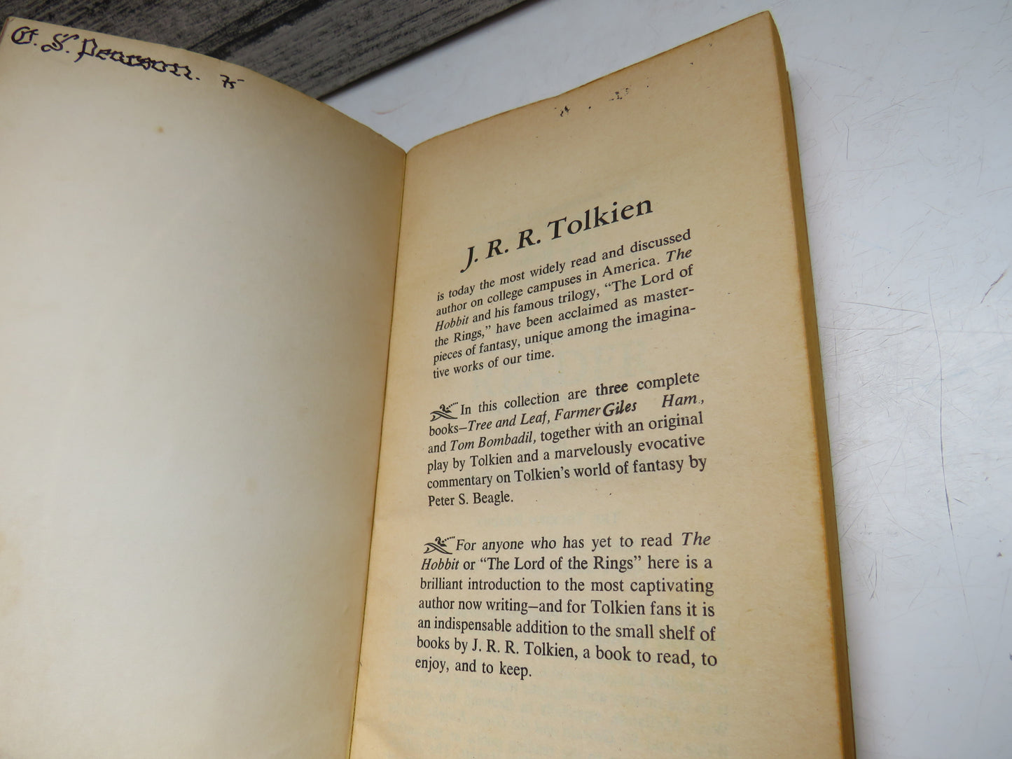 The Tolkien Reader By J.R.R. Tolkien 1974