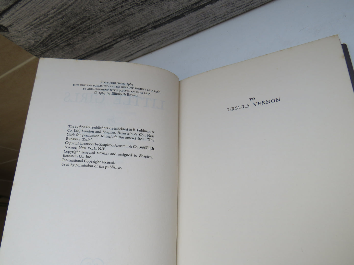 The Little Girls By Elizabeth Bowen 1966