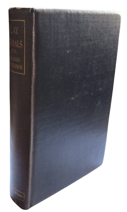 Lay Morals and Other Papers By Robert Louis Stevenson 1911 book front cover
