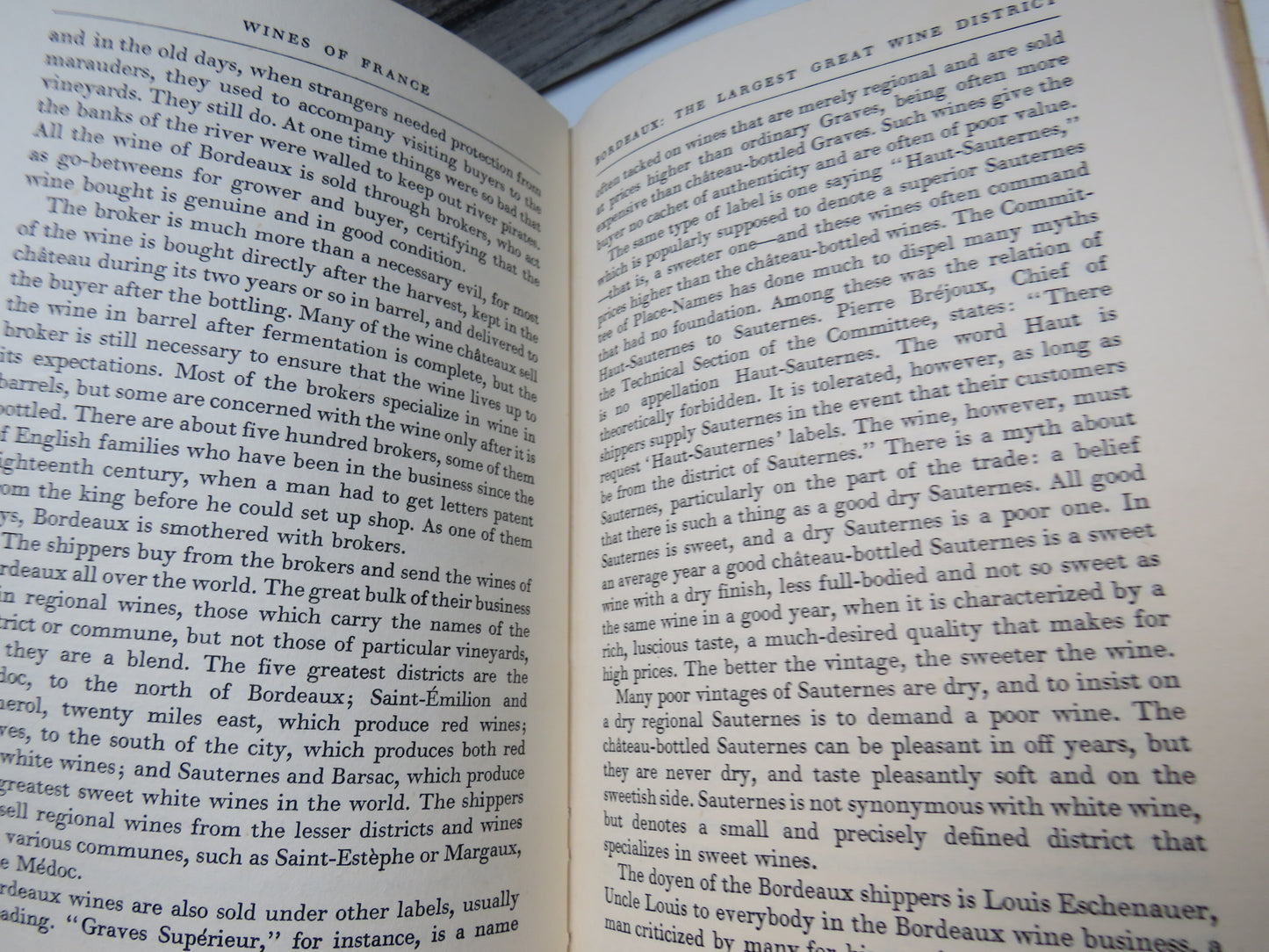 Wines of France By Alexis Lichine In Collaboration With William E. Massee 1953