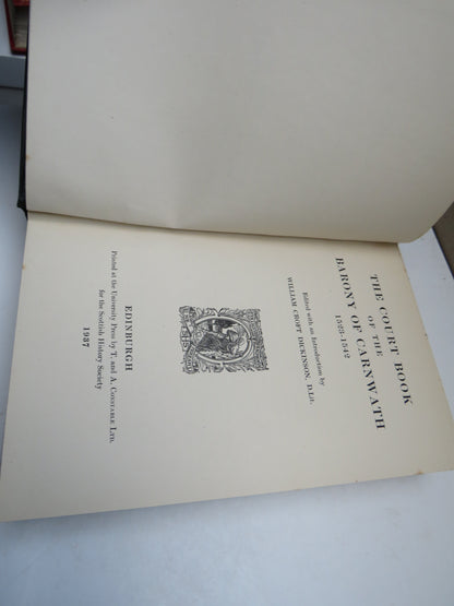 The Court Book Of The Barony of Carnwath 1523-1542 book image 3