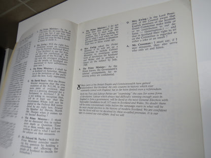 Scotland V Whitehall No 1 Winifred Ewing's Black Book book image 4