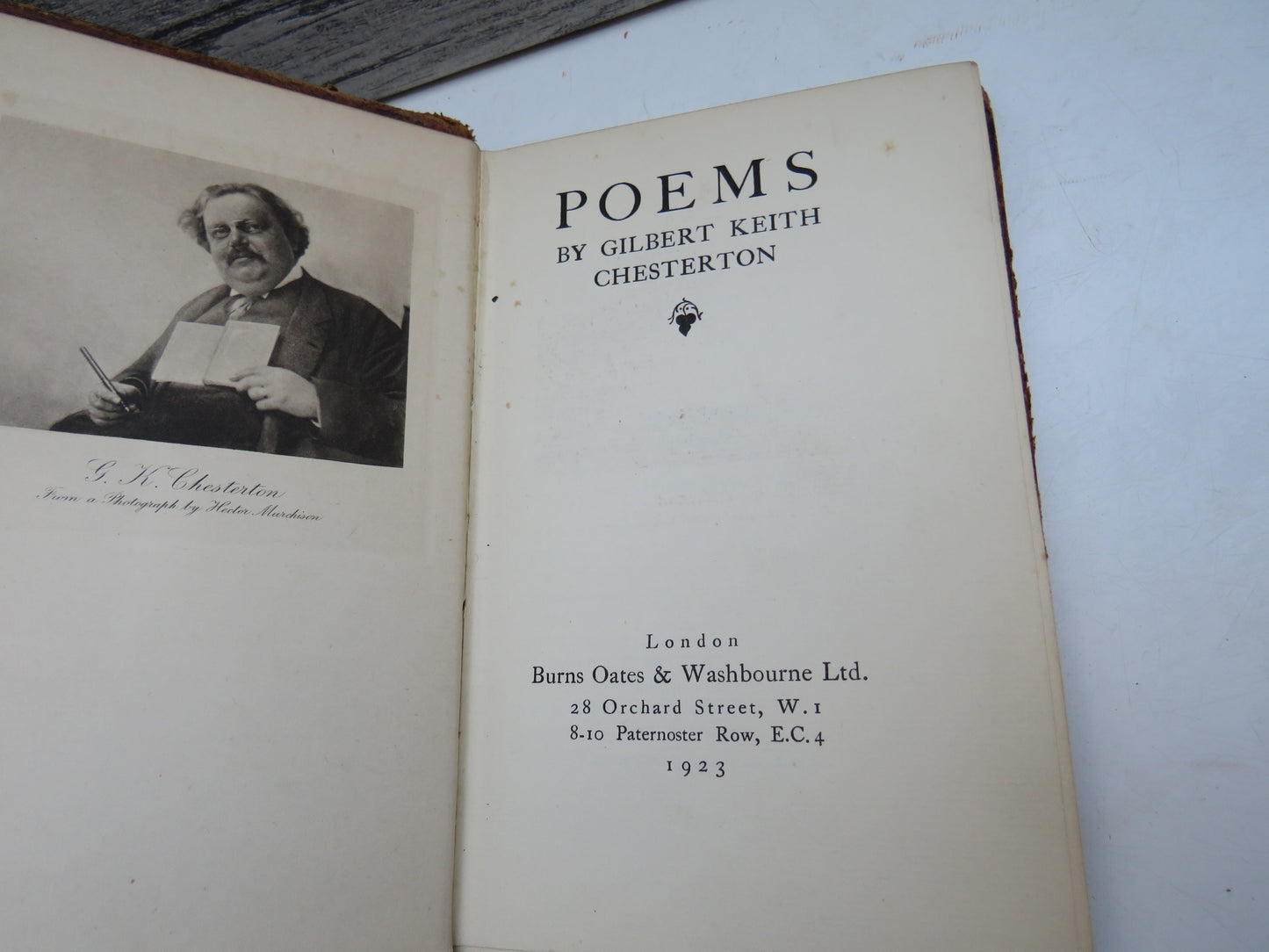 Poems By Gilbert Keith Chesterton 1923