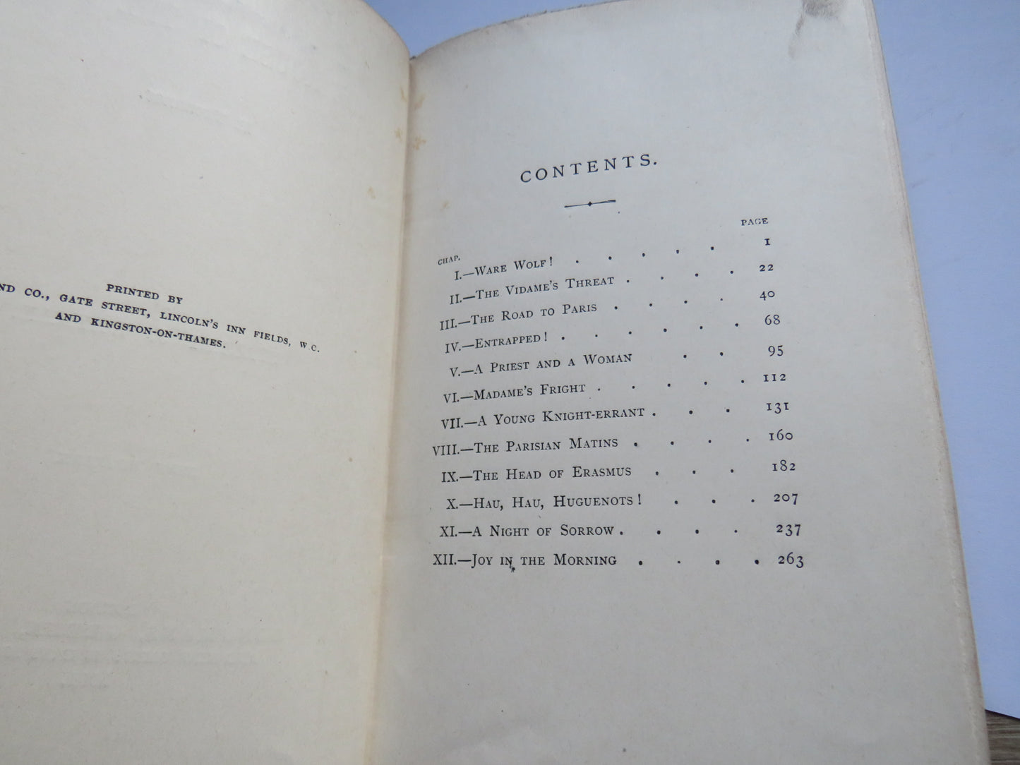 The House of the Wolf A Romance By Stanley J. Weyman 1891 1st Edition