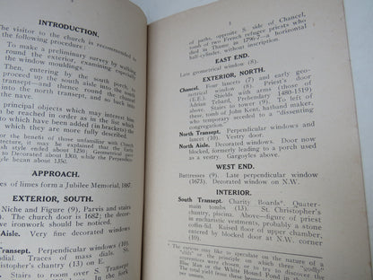 A Short Guide To Thame Church By J. Howard Brown 1946