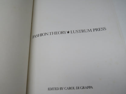 Fashion: Theory Lustrum Press Edited By Carol Di Grappa 1980 book image 3