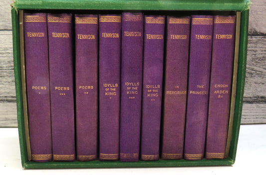 The Works of Alfred Tennyson 1870 Small Book Set
