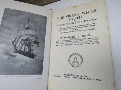 The Great White South Or With Scott In The Antarctic By Herbert G. Ponting 1924 book image 4