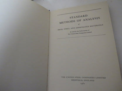 Standard Methods of Analysis of Iron, Steel, and Associated Materials, 1961 book image 5