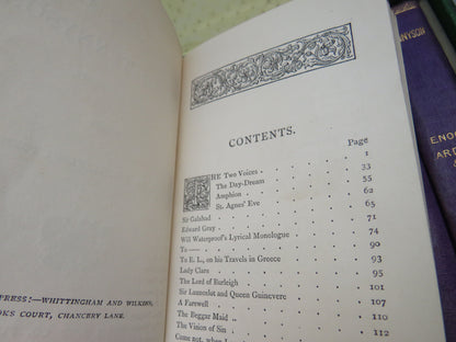 The Works of Alfred Tennyson 1870 Small Book Set