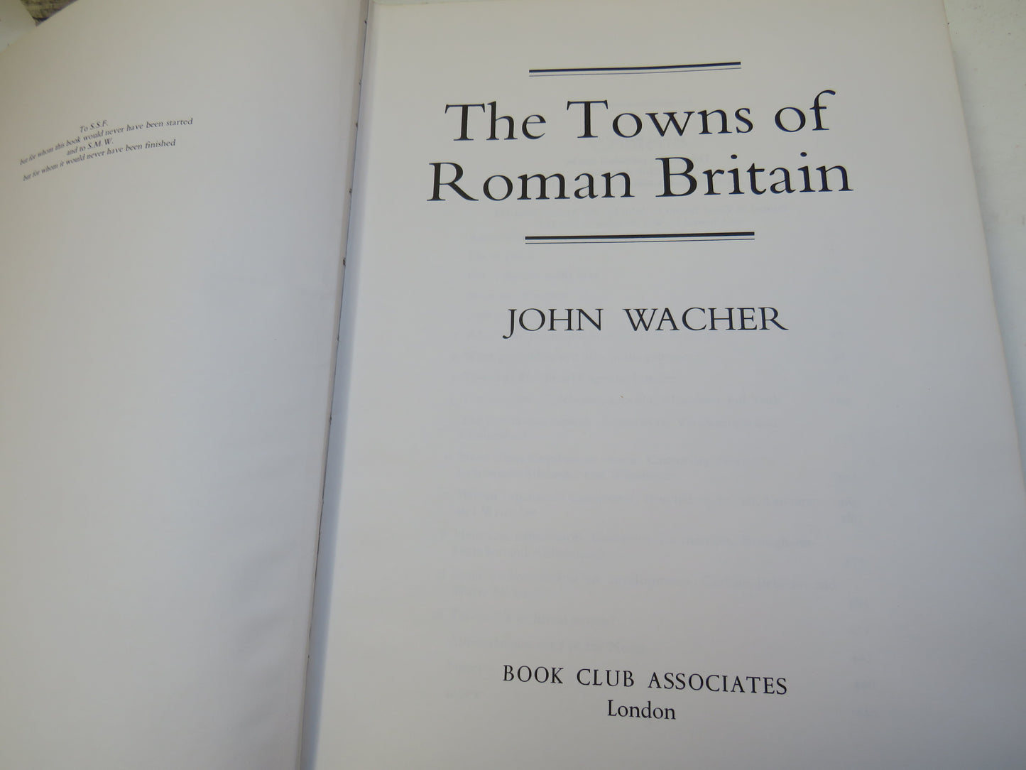 The Towns of Roman Britain By John Wacher 1976