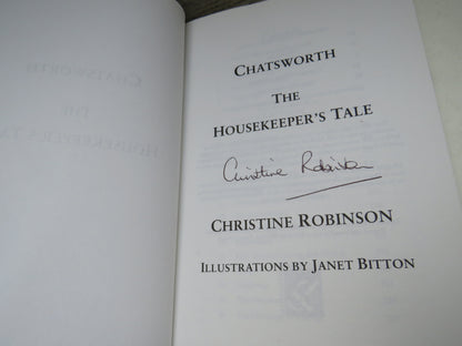 Chatsworth The Housekeeper's Tale By Christine Robinson 2014 Author Signed