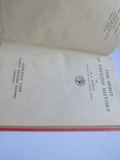 The Spirit of English History By A. L. Rowse 1944 book image 3