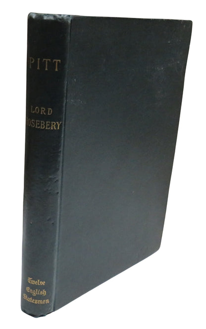 Pitt By Lord Rosebery 1893 book front cover
