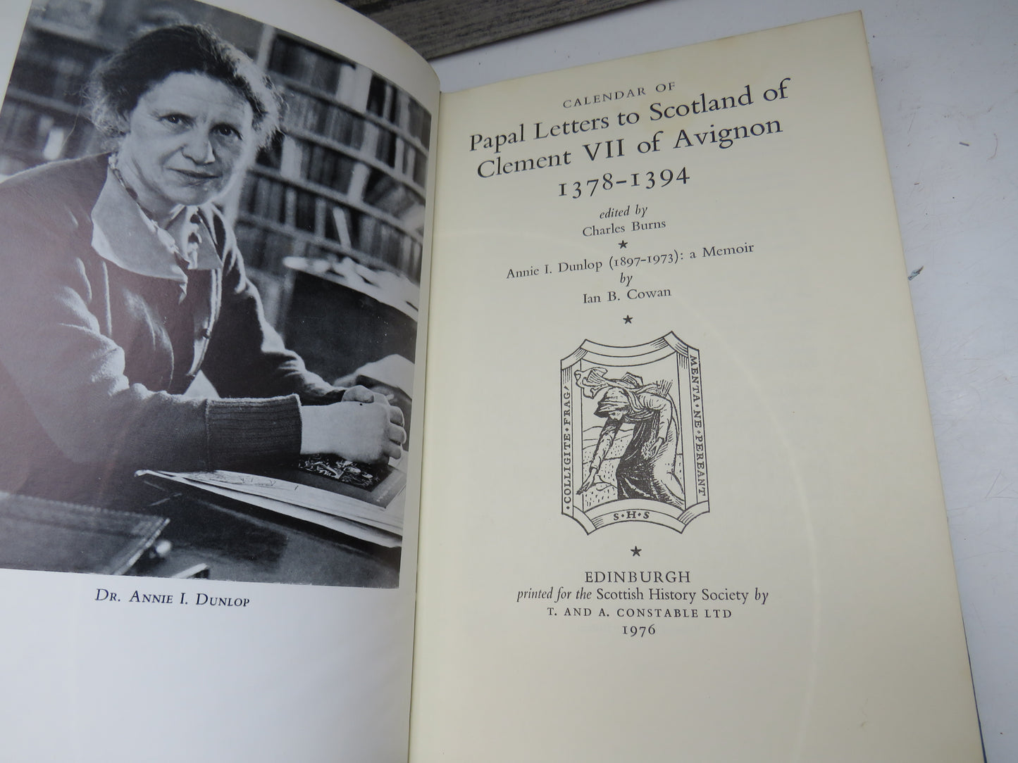 Calendar of Papal Letters To Scotland of Clement VII of Avignon 1378-1394 Edited By Charles Burns 1976