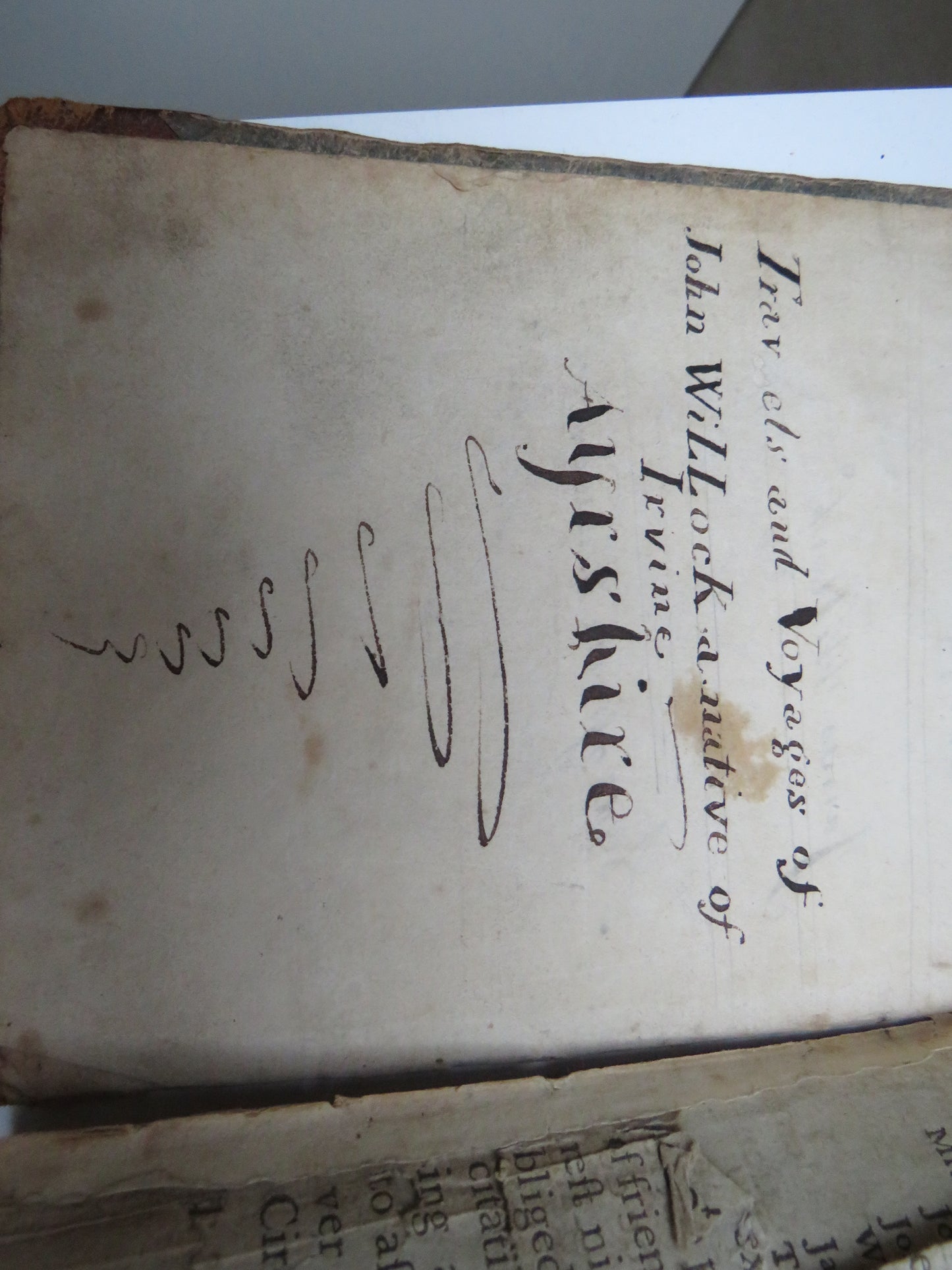 Travels and Voyages of John Willock Native Of Irvine, Ayrshire 1795