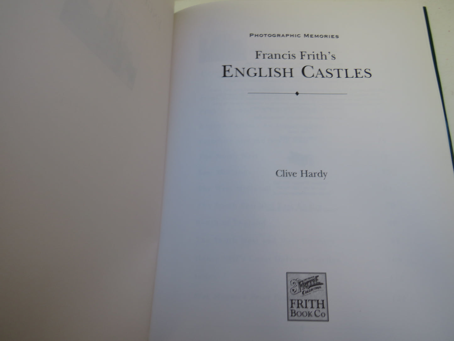 Francis Frith's English Castles By Clive Hardy