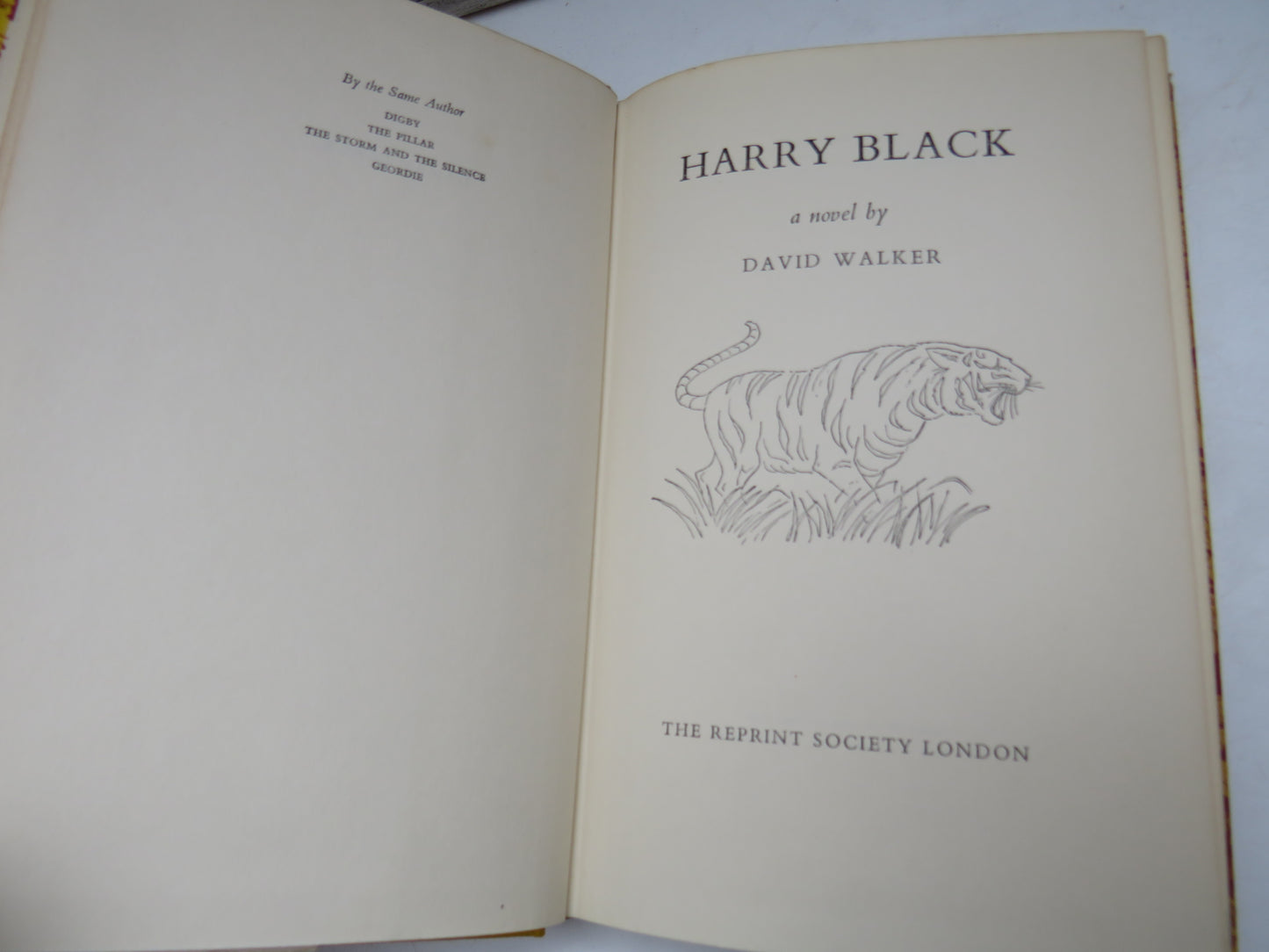 Harry Black A Novel By David Walker 1958