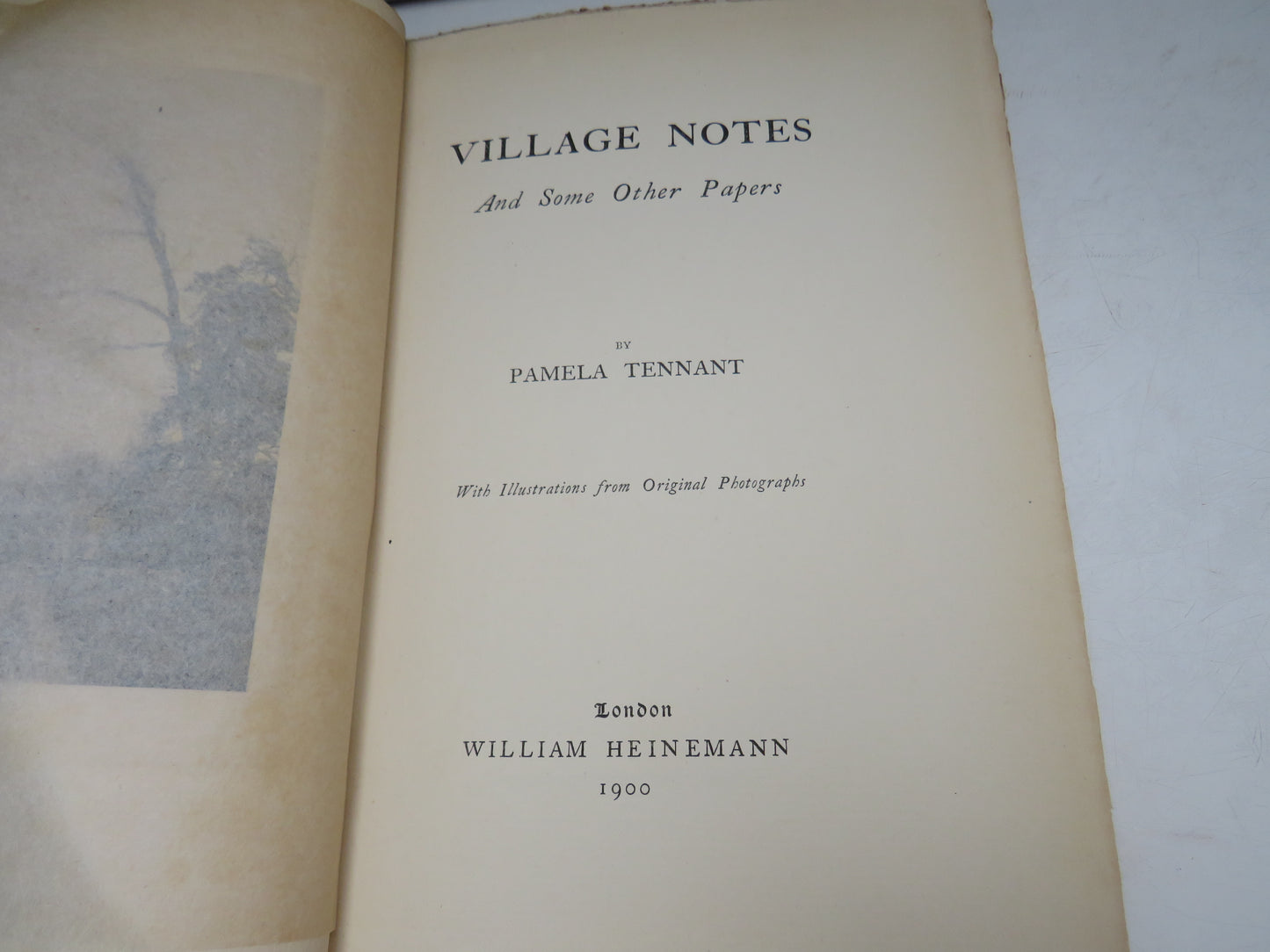 Village Notes and Some Other Papers By Pamela Tennant 1900
