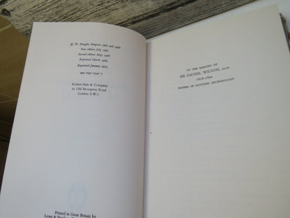The Ancient Stones of Scotland By W. Douglas Simpson 1973