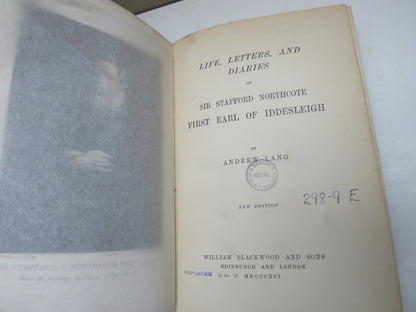 Life, Letters, And Diaries of Sir Stafford Northcote First Earl Of Iddesleigh By Andrew Lang 1891 book image 4