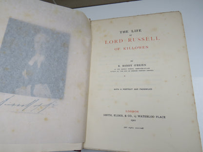 The Life of Lord Russell of Killowen By R. Barry O'Brien 1901 book image 4