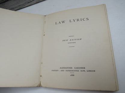 Law Lyrics New Edition (Abridged) 1888 book image 4