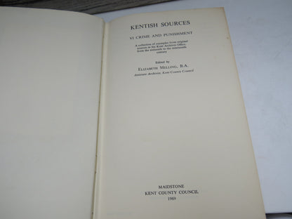Kentish Sources VI Crime and Punishment 1969