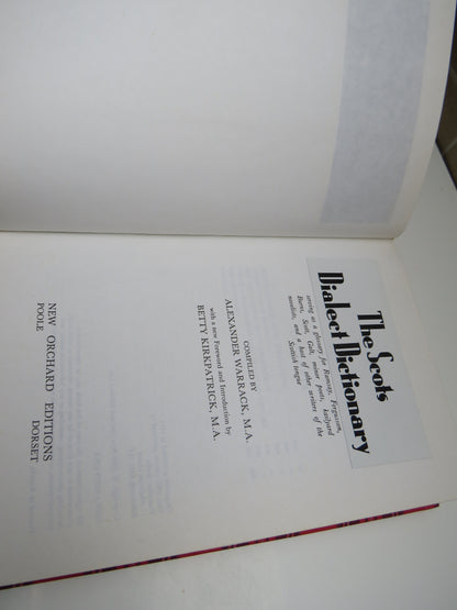 The Scots Dialect Dictionary Compiled By Alexander Warrack 1988 book image 4