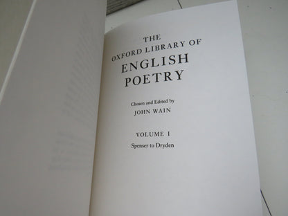 The Oxford Library of English Poetry 1986 3 Volumes