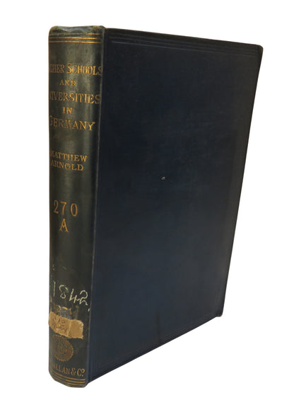 Higher Schools & Universities In Germany By Matthew Arnold 1892 book front cover