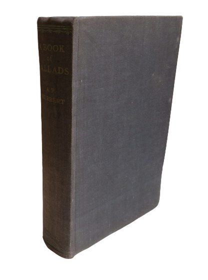 A Book of Ballads Being The Collected Light Verse Of A. P. Herbert 1939 book front cover
