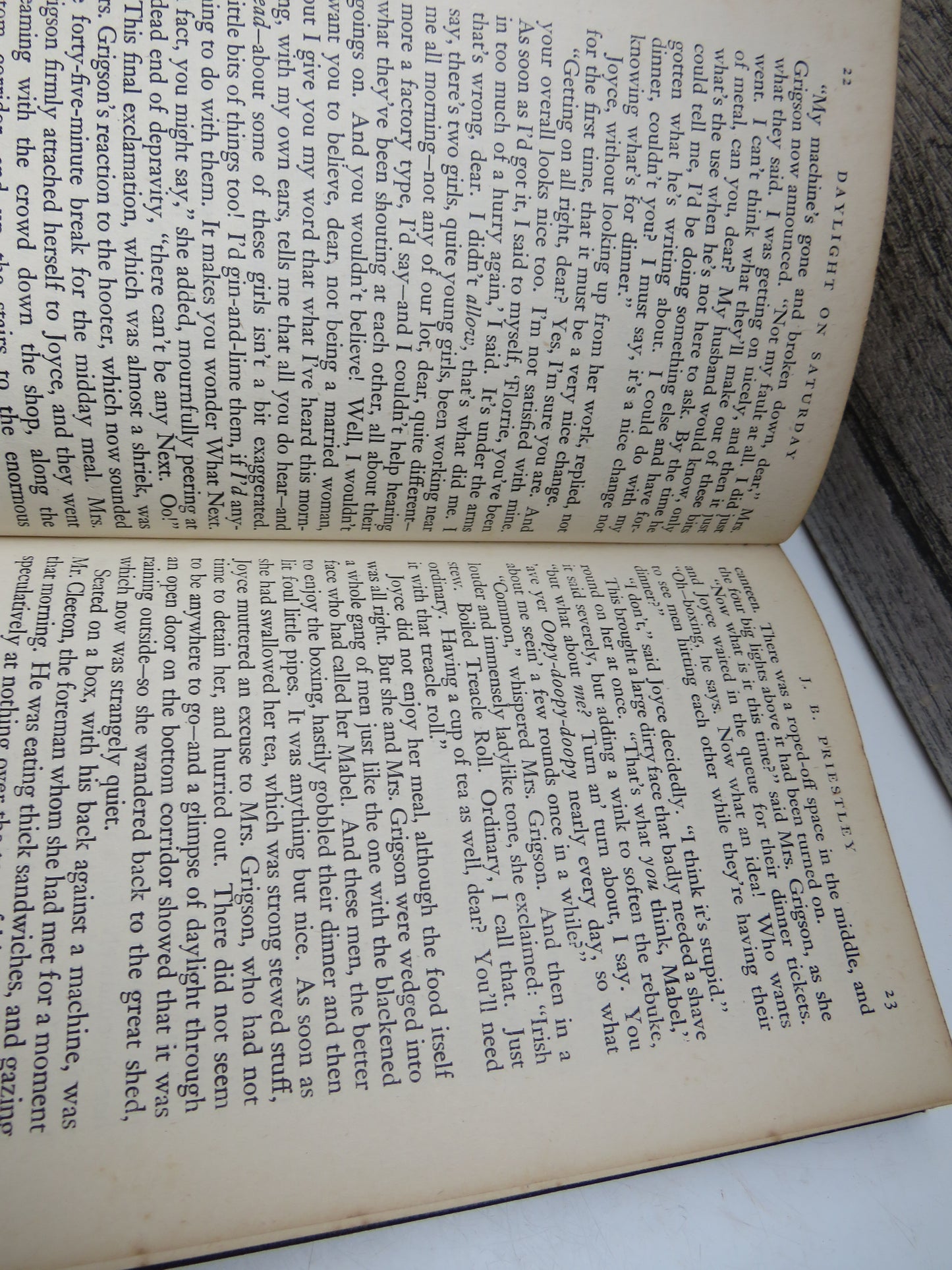 Daylight On Saturday A Novel About An Aircraft Factory By J. B. Priestly 1944