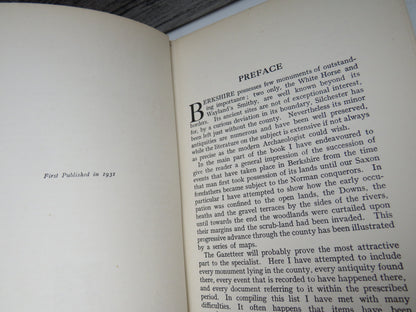The Archaeology of Berkshire By Harold Peake 1931 1st Edition