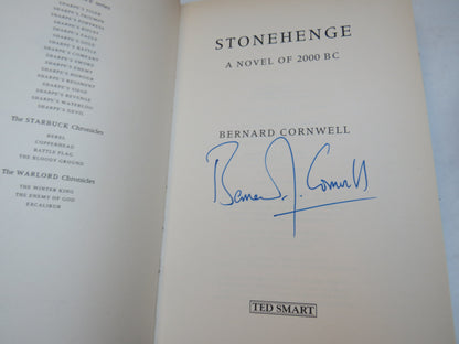 Stonehenge A Novel of 2000 BC By Bernard Cornwell 1999 Author Signed 1st Edition