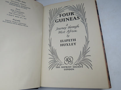 Four Guineas A Journey Through West Africa By Elspeth Huxley 1955