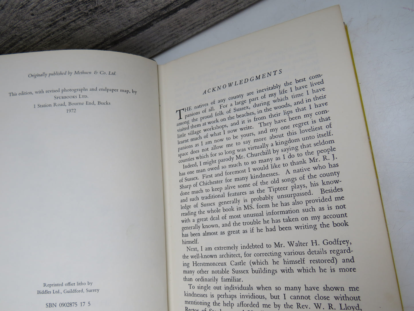Companion Into Sussex By Norman Wymer 1972