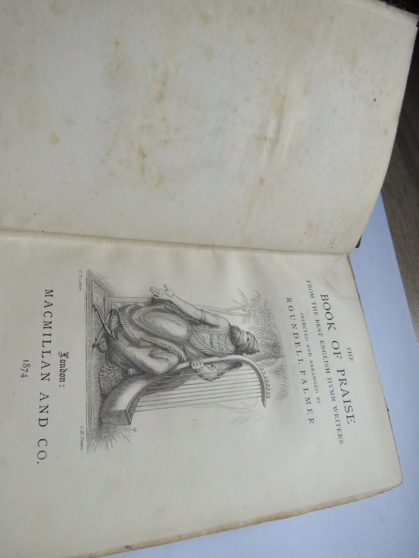 The Book of Praise From The Best English Hymn Writers Selected and Arranged By Roundell Palmer 1874