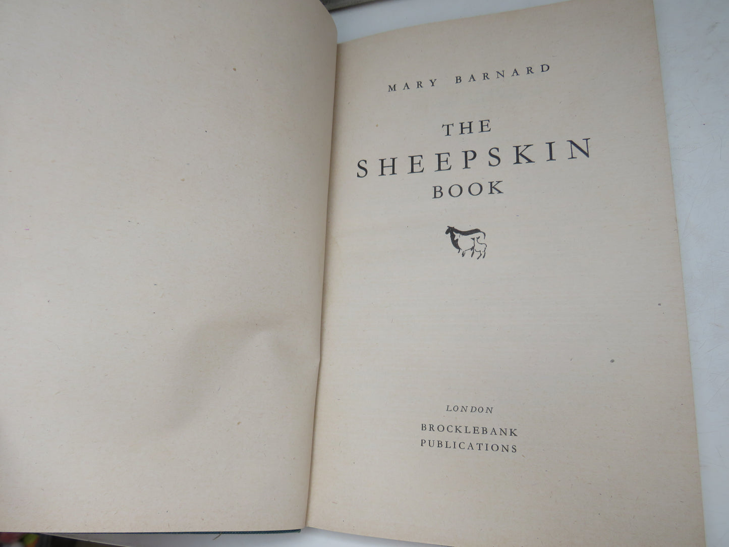 The Sheepskin Book By Mary Barnard