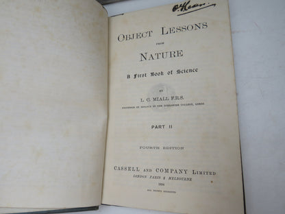 Object Lessons From Nature A First Book of Science By L.C. Miall Part II 1894