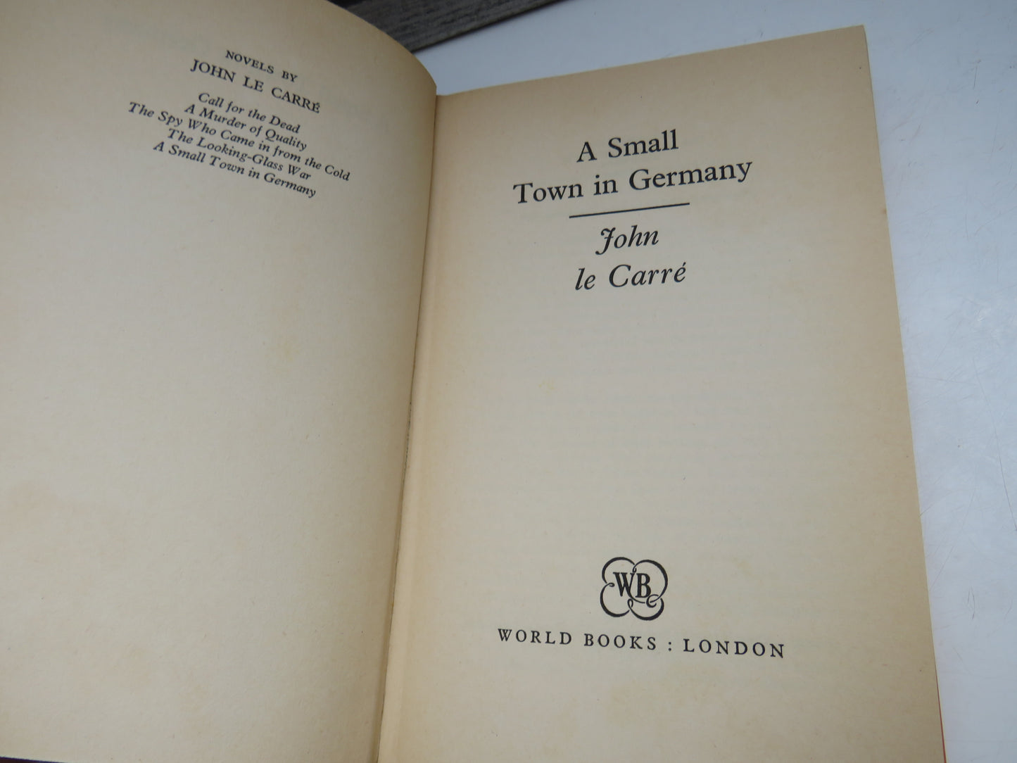 A Small Town In Germany By John Le Carre 1969