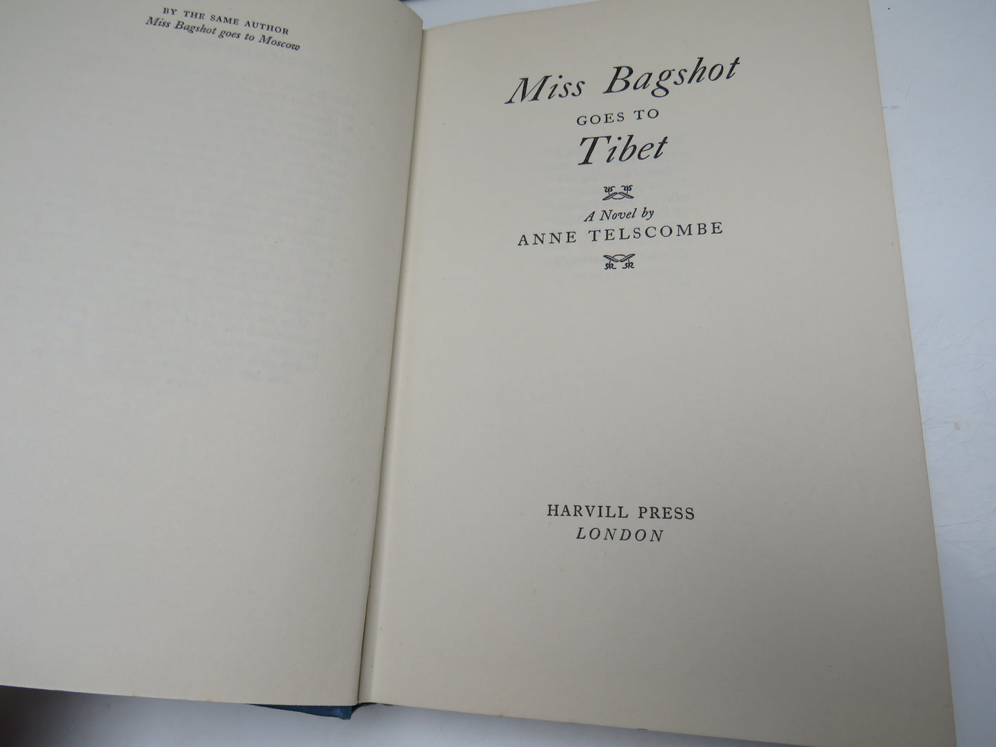 Miss Bagshot Goes To Tibet A Novel By Anne Telscombe