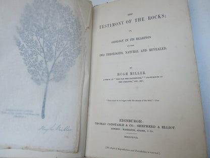 The Testimony Of The Rocks; Or Geology In Its Bearings On The Two Theologies, Natural and Revealed B book image 3