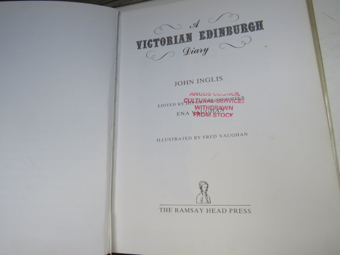 A Victorian Edinburgh Diary By John Inglis 1984