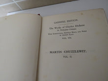 Load image into Gallery viewer, The Life and Adventures of Martin Chuzzlewit By Charles Dickens  Volume II Gadshill Edition
