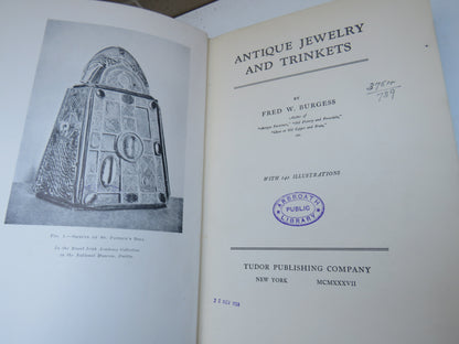 Antique Jewellery and Trinkets By Fred W. Burgess 1937 book image 4