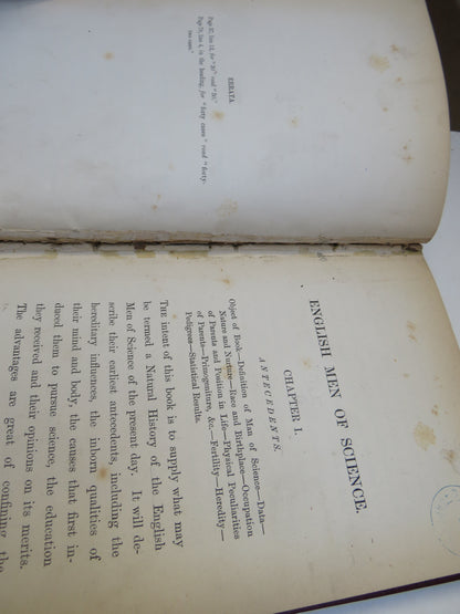 English Men of Science Their Nature and Nurture By Francis Galton 1874 book image 6